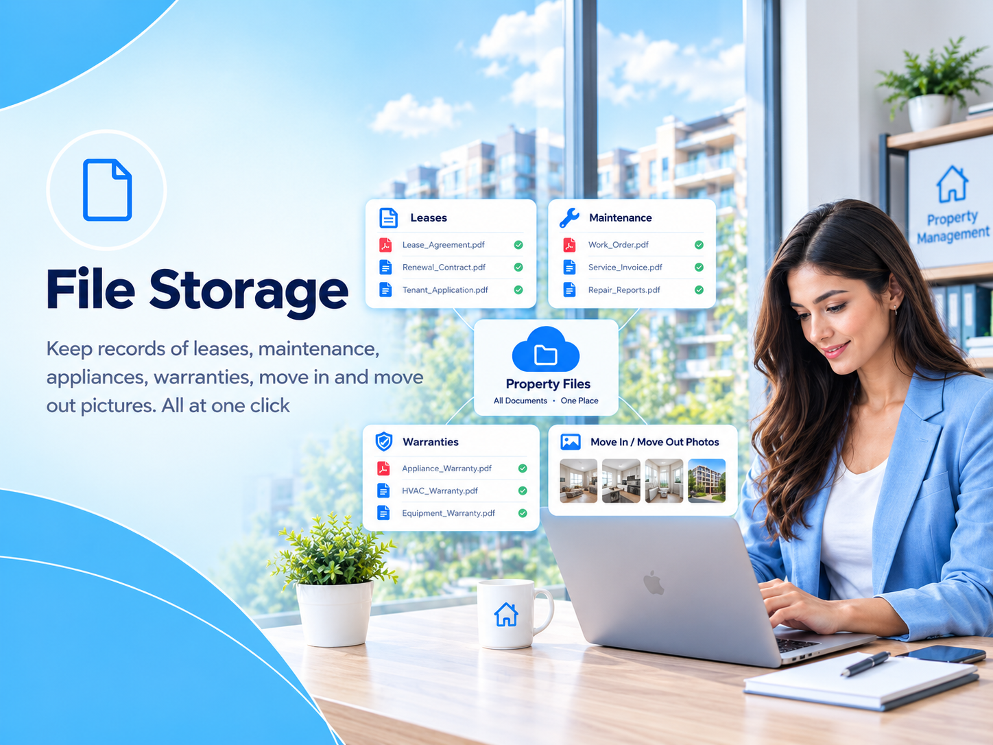 file storage property management dashboard